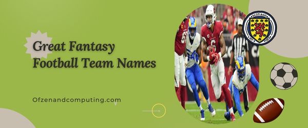 Namen van geweldige fantasy-voetbalteams