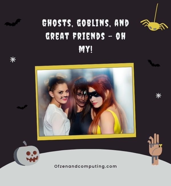 Légende d'Halloween pour Instagram avec des amis (2024)