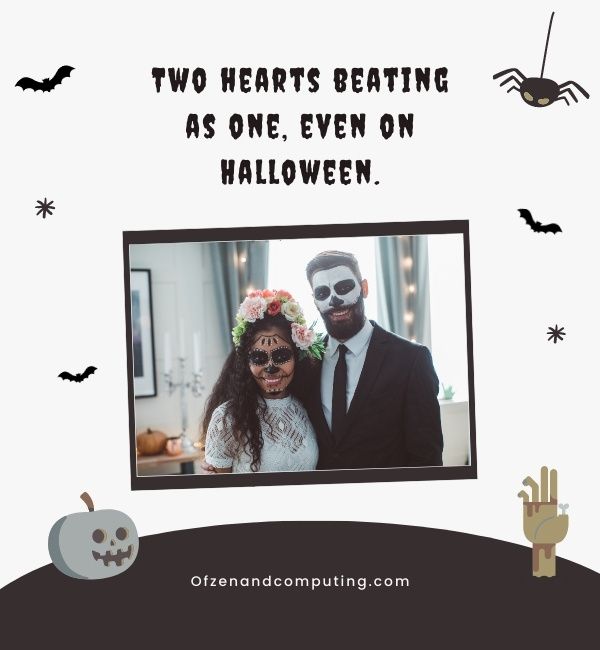 Sottotitoli per coppie di Halloween per Instagram (2024)