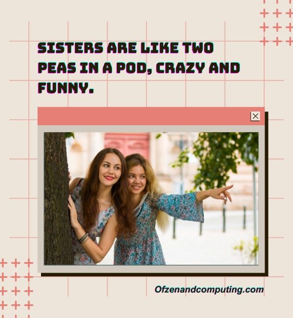 Instagram-Untertitel Verrückte lustige Schwesterzitate (2023)