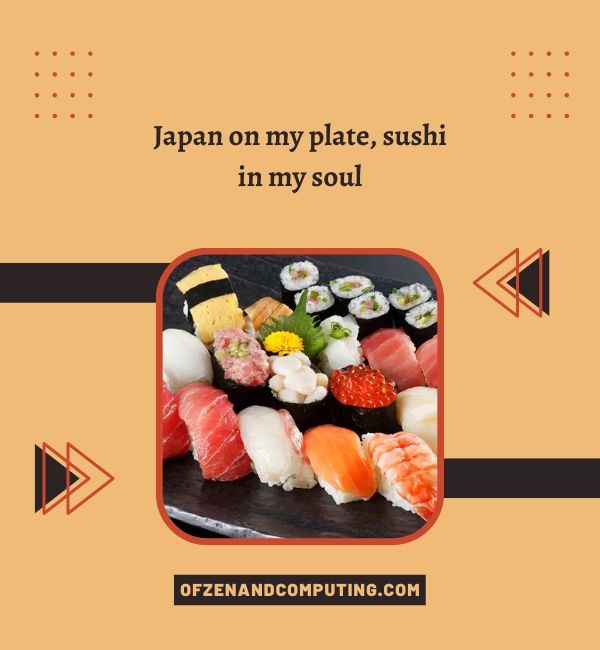 Subtítulos de comida japonesa para Instagram
