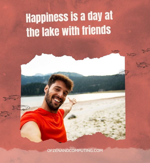 Sottotitoli per selfie sul lago per Instagram (2024)