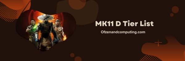 MK11 D Tier List 2023: Underdogs