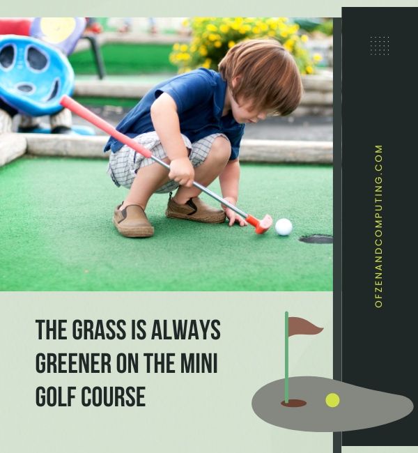 تسميات توضيحية للعبة Mini Golf لـ Instagram (2024)