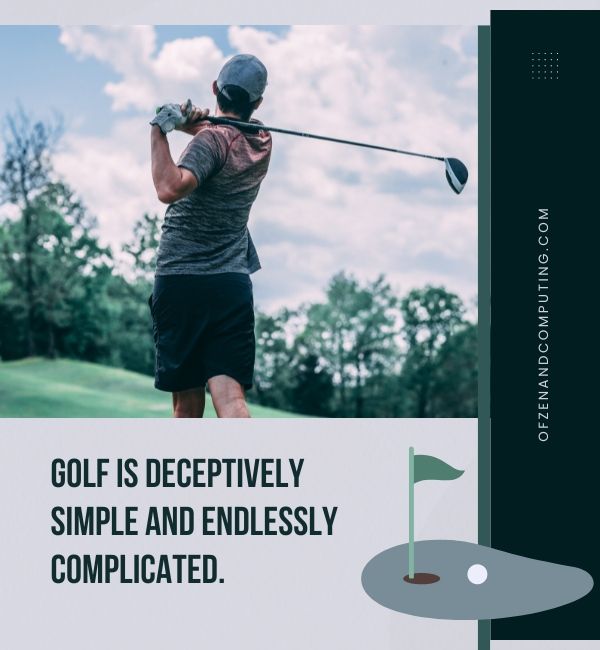 Krótkie napisy dotyczące gry w golfa na Instagramie (2024)