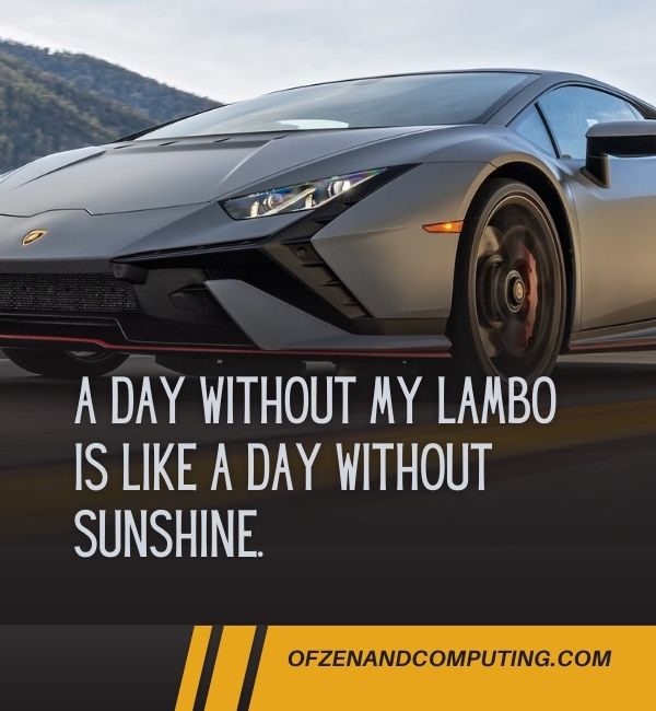 Short Lamborghini Captions For Instagram (2024)