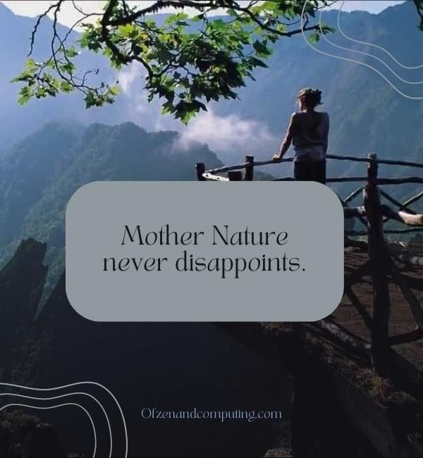 Short Nature Captions For Instagram