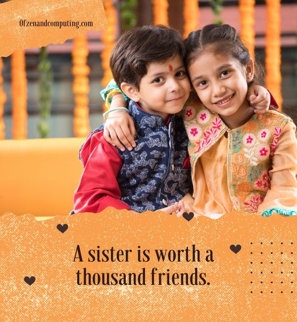 Untertitel „Schwesterliebe“ für Instagram (2023)