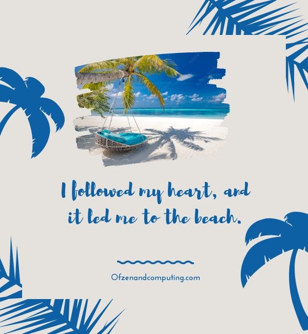 Légendes de plage d'été pour Instagram (2024)