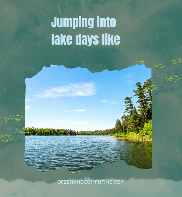 Подписи к летнему озеру для Instagram (2024)