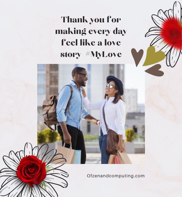 Légendes Instagram reconnaissantes pour petit ami (2024)