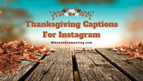 Thanksgiving Captions For Instagram ([cy]) Funny, Cute