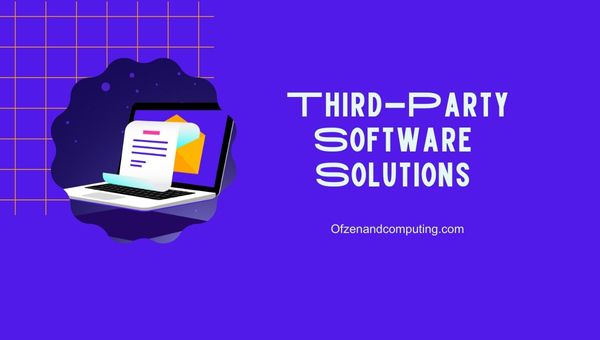 Solutions logicielles tierces