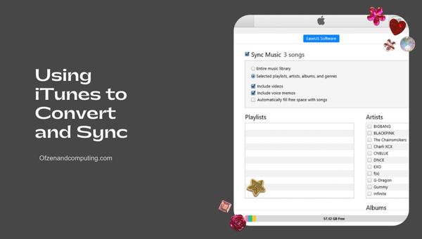 Using iTunes to Convert and Sync