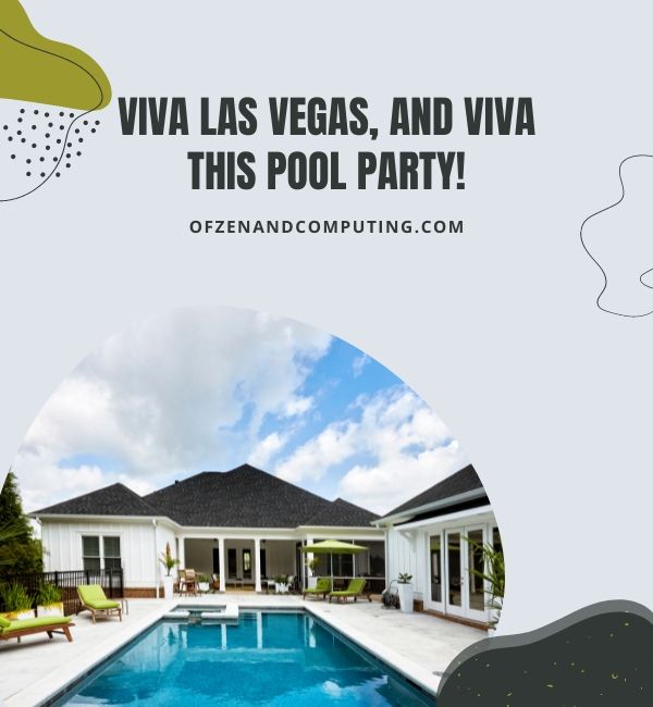 Leyendas de Instagram de la fiesta en la piscina de Las Vegas (2023)