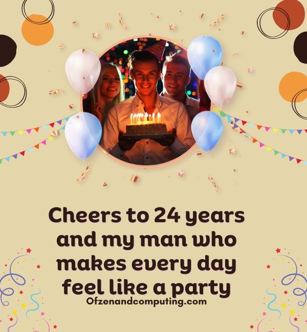 Subtítulos de Instagram de cumpleaños número 24 para mi novio (2024)