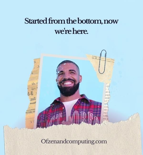 Gute Drake-Untertitel für Instagram 