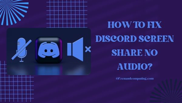 ¿Cómo arreglar Discord Screen Share No Audio en 2023?