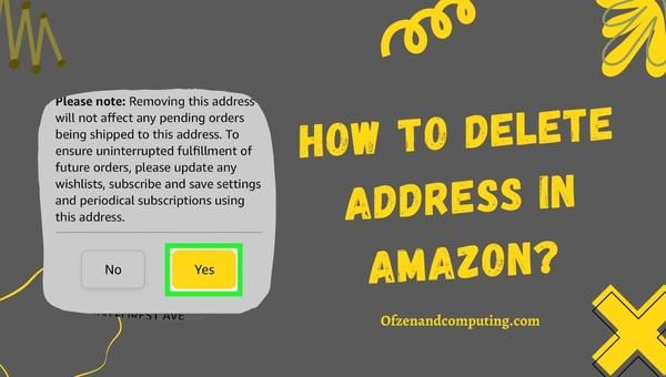 ¿Cómo eliminar la dirección en Amazon?