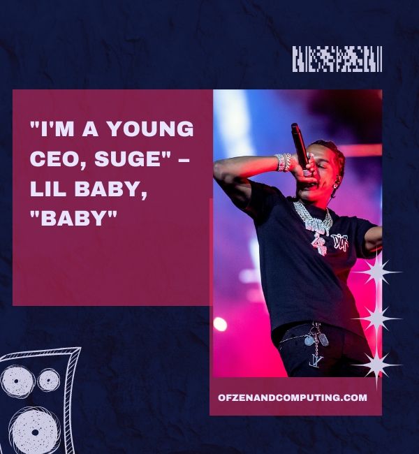Lil Baby Rap Lyrics For Captions For Instagram