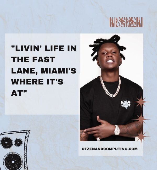 Miami Rap Lyrics For Instagram Captions