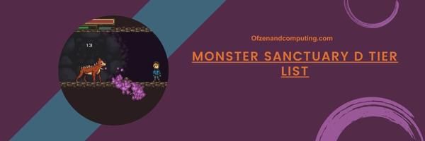 Lista poziomów D Monster Sanctuary 2024 – Nieoszlifowane demony