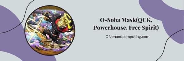 O-Soba Mask (QCK, Powerhouse, Free Spirit)