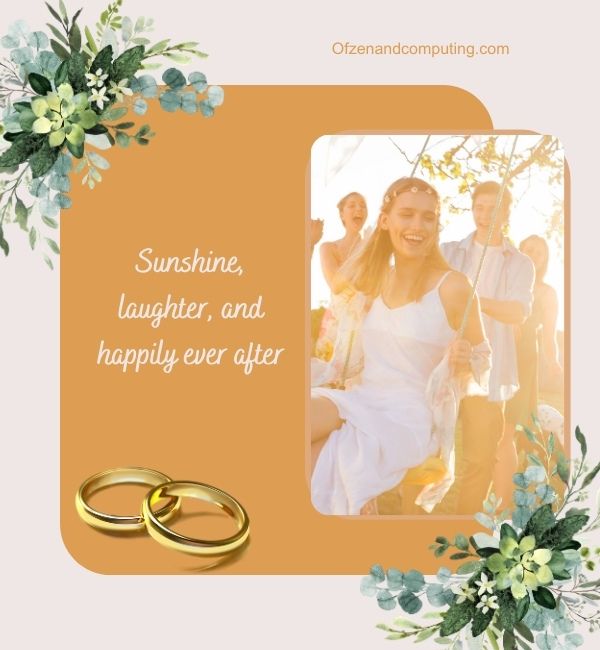 Légendes de mariage d'été pour Instagram (2024)
