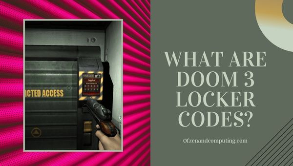 Что такое коды шкафчиков Doom 3?