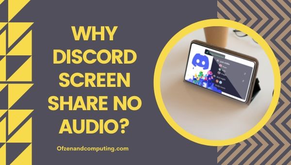 Miksi Discord Screen Share Ei ääntä?