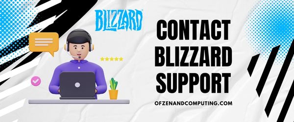Póngase en contacto con el soporte de Blizzard 1