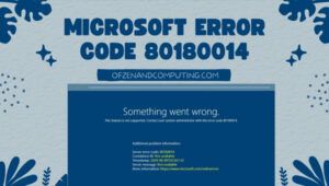 إصلاح رمز خطأ Microsoft 80180014 في [cy]