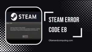 Fix Steam Error Code E8 in [cy] [Step-by-Step Guide]