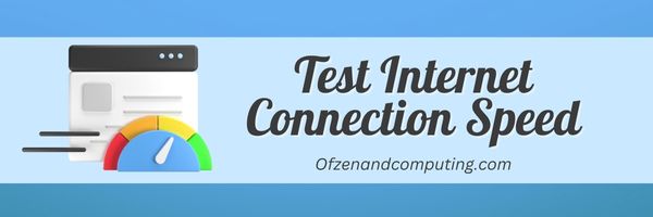 Test Internet Connection Speed - Fix Destiny 2 Error Code Chicken