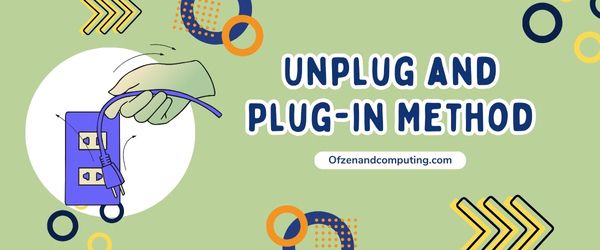 Unplug and Plug-in Method - Fix Epson Error Code 0x97