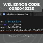 Solucione el código de error WSL 0x80040326 en [cy] [10 mejores formas]