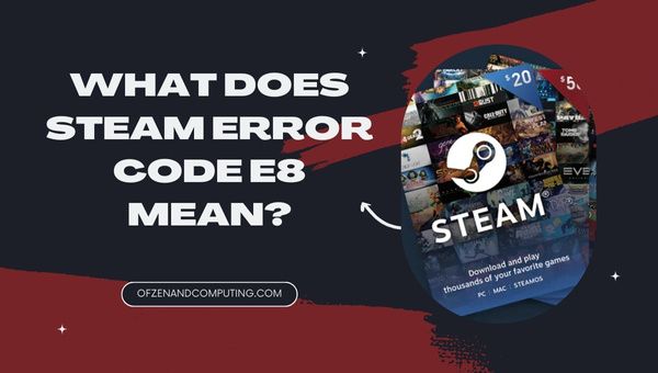 Cosa significa il codice errore Steam E8?