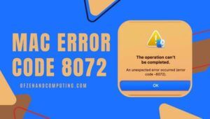 Fix Mac Error Code 8072 in [cy]