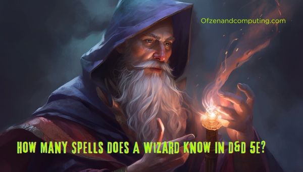 ¿Cuántos hechizos conoce un mago en 5E?
