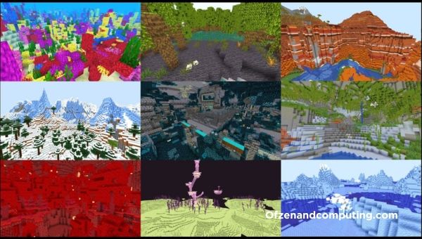 รายชื่อ Minecraft Biomes ทั้งหมด