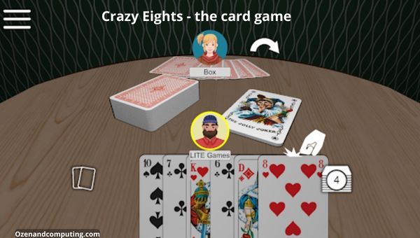 أفضل لعبة ورق على الإنترنت: Crazy Eights